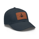 Apache Attack Helicopter Leather Patch Hat, Military Aviation Lovers Cap
