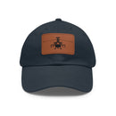 Apache Attack Helicopter Leather Patch Hat, Military Aviation Lovers Cap