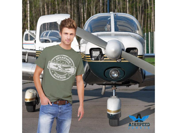 Aviation T-Shirts, Aviation Nation Shirt for Aviators, Vintage Style
