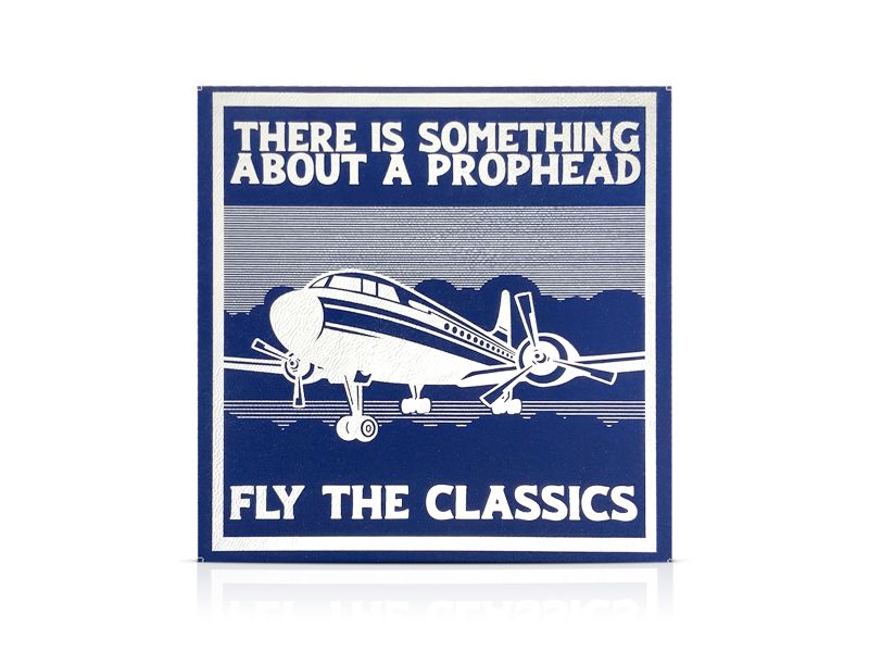 Propheads Vintage Aviation artwork, Blue