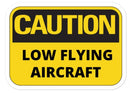 Caution Low Flying Aircraft Sticker
