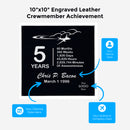 Five Year Crewmember Anniversary Gift, Wall Plaque, 5 Years