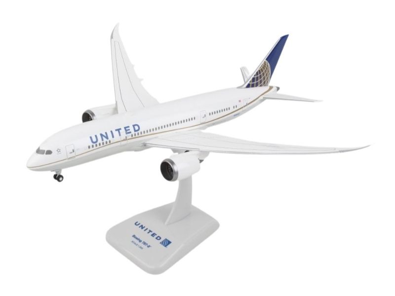 United 787-8 Model with Gear 1/200 Scale, by Hogan | Air Speed Junkie