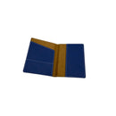 Inside the blue passport cover