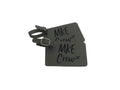 Grey MKE luggage tag
