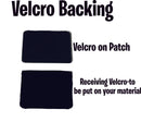 Custom, Personalized, Name Patch with Wings, Leather Patch, Two Colors, Velcro Back or Adhesive Back