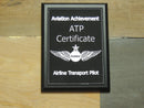 ATP, Airline Transport Rating, Aviation Accomplishment Plaque - Airspeed Junkie