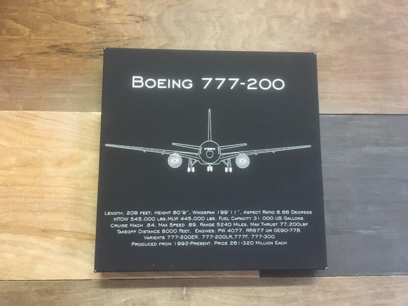 Boeing 777-300ER Leather Wall Art, Aviation Artwork | Air Speed Junkie