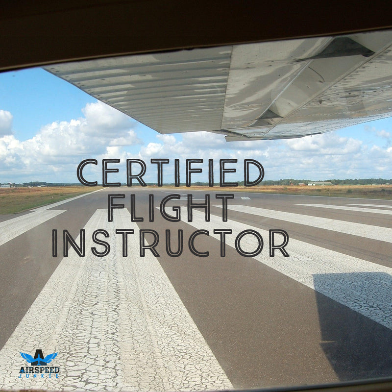 Certified Flight Instructor (CFI), Aviation Accomplishment Plaque - Airspeed Junkie