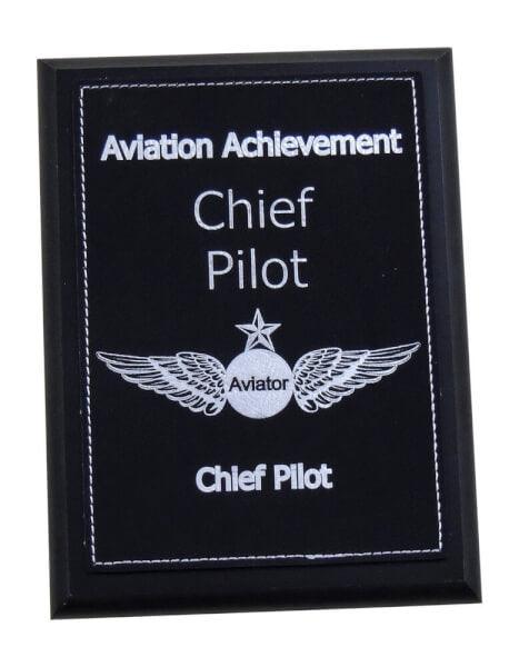 Chief Pilot Aviation Plaque