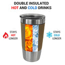 Do You Need a Ride To The Train Station, Rip, Insulated Tumbler, Leather Wrapped - Airspeed Junkie