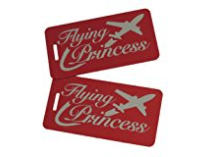 luggage tag, flying princess, kids luggage