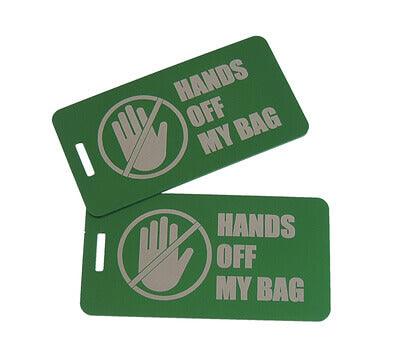 Hands off my bag Luggage Tag GRN