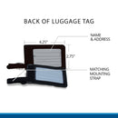 JFK Crew Base Luggage Tag, Set of Two, Engineered Leather for Airline Crews - Airspeed Junkie