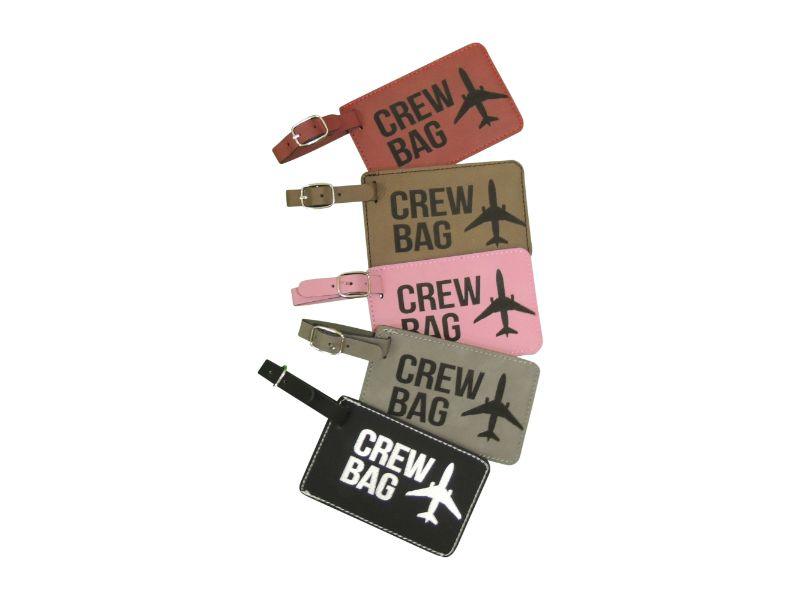Perforate Joke Dazzling Crew Bag Tag, Leather, Crew Tags, For Airline Crewmembers, Set of Two | Air  Speed Junkie