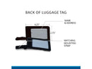 leather luggage tag, Rip, Yellowstone, Train station