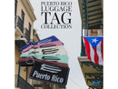 Puerto Rico Luggage Tag Set of Two, Leather with Graphic