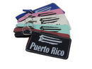 Puerto Rico Luggage Tag Set of Two, Leather with Graphic