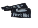 Puerto Rico Luggage Tag Set of Two, Leather with Graphic