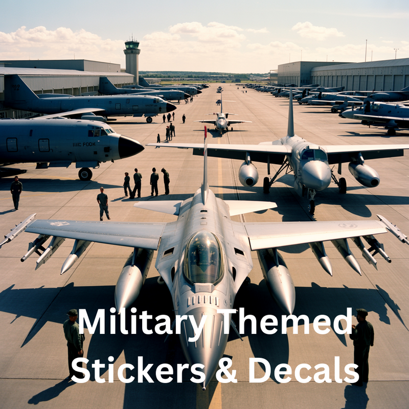 Who Has the Best Selection of Military Themed Aviation Stickers?