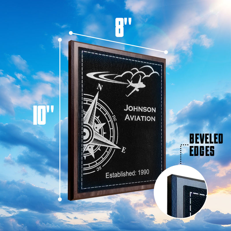Personalized Aviation Sign, Customized, 8x10
