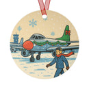 Ornament - Christmas Snow Travel Jet