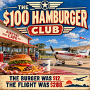 The $100 Hamburger 12 x 12 Acrylic Aviation Sign