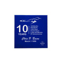 Custom Airline Crewmember Anniversary Plaque - Personalized Gift for 10 Years of Service