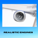 United Airlines 737 MAX 8 Scale Model - Dual Engine Close-Up