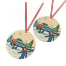 Ornament - Christmas Snow Travel Jet
