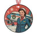 Holiday Ornament - Vintage Stewardess/Flight Attendant