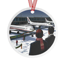 Metal Ornaments - Vintage Aviation Christmas Jets Ornament