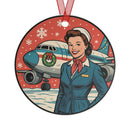 Holiday Ornament - Vintage Stewardess/Flight Attendant