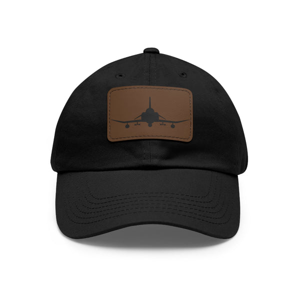 F-4 Phantom Leather Patch Hat, Military Aviation Lovers Cap
