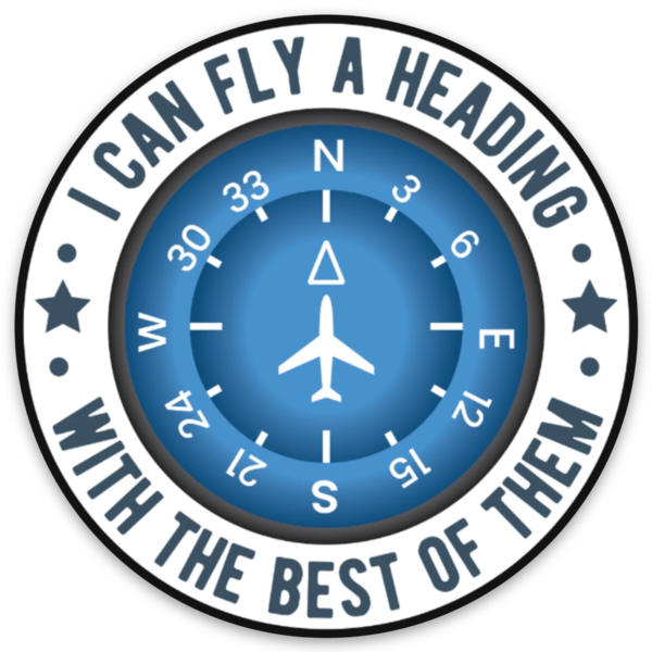 I Can Fly A Heading With The Best of Them Sticker, Decal