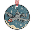 A-10 Warthog Ornament, Thunderbolt Holiday Christmas Ornament