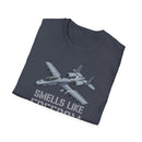 A-10 Smells Like Freedom T-Shirt — Military Aircraft Graphic Tee for Veterans & Aviation Fans