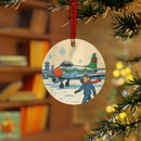 Ornament - Christmas Snow Travel Jet