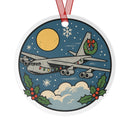 Christmas B-52 Bomber Metal Ornament