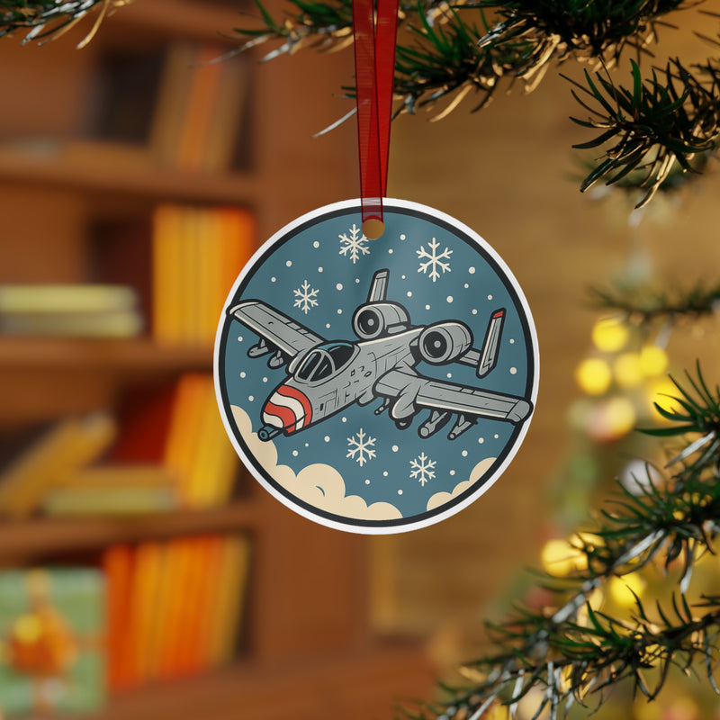A-10 Warthog Ornament, Thunderbolt Holiday Christmas Ornament