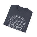 Airbus 320 Series Unisex Softstyle T-Shirt, Aviation  Airline Gift, Travel Enthusiast Tee, Perfect for Pilots, Airplane Lovers