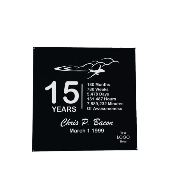 Fifteen Year Crewmember Anniversary Gift, Wall Plaque, 15 Years