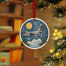 Christmas B-52 Bomber Metal Ornament