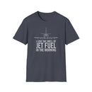 A-4 Skyhawk Jet Fuel Softstyle T-Shirt - Military Veterans Aviation Enthusiasts