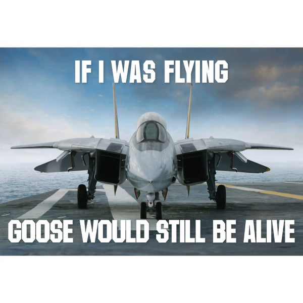 If I Was Flying, Goose Would Still Be Alive Sticker
