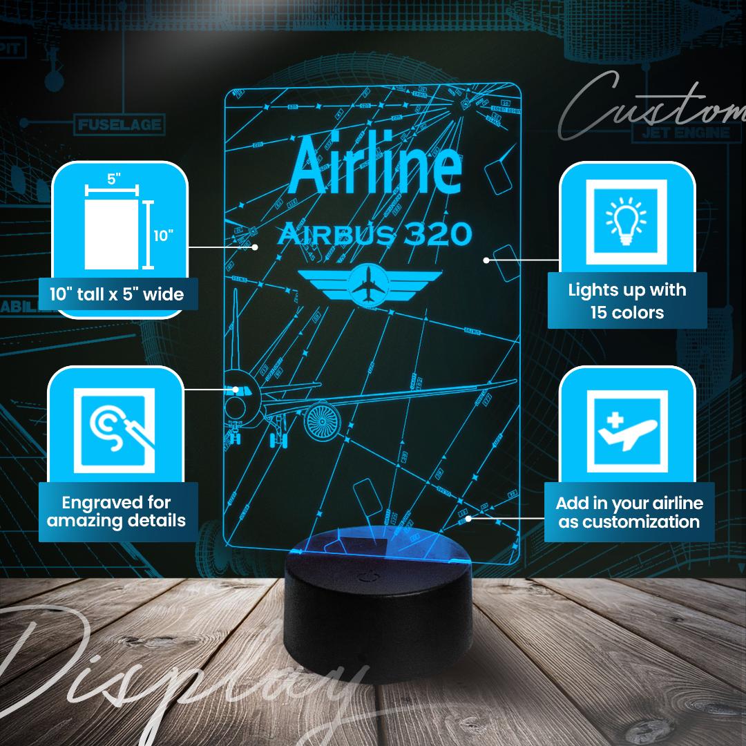 Customized Airline Acrylic LED Display | Air Speed Junkie