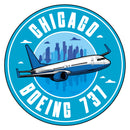 Chicago B-737 Sticker