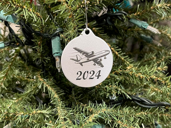 2024 airplane ornament
