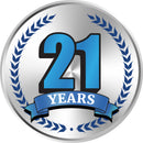 Airline Anniversary Button, Pin 1.25", Standard Pin Back, Aviation Milestone