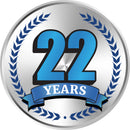 Airline Anniversary Button, Pin 1.25", Standard Pin Back, Aviation Milestone